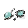 Synthetic Turquoise Pendants G-F777-01AS-04-2