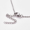 304 Stainless Steel Pendant Necklaces NJEW-L155-13-5