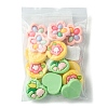 20Pcs 4 Styles Opaque Flower Resin Cabochons RESI-FS0001-55-6