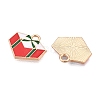 Christmas Theme Alloy Enamel Pendants ENAM-T020-10O-1