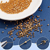 2000Pcs Brass Crimp Beads KK-SP0002-62G-5