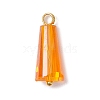 10Pcs Glass Pendants PALLOY-JF03052-01-3