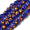 Round Millefiori Glass Beads Strands LK-P002-26-1