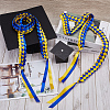 Two Tone Graduation Ribbon Leis FIND-WH0423-78C-4