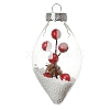 Transparent Plastic Fillable Ball Pendants Decorations XMAS-PW0002-04G-1