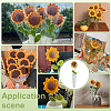 Woolen Yarn Artificial Flower AJEW-WH0314-592-6