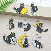 Alloy Enamel Pendants PW-WGB8D3D-01-2