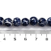 Handmade Blue and White Porcelain Beads Strands PORC-I027-02C-4