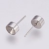 Non-Tarnish 304 Stainless Steel Stud Earring Settings STAS-I088-H-02P-2