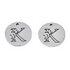 Non-Tarnish 304 Stainless Steel Charms STAS-T059-26P-K-2