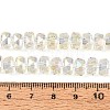 Electroplate Transparent Glass Beads Strands EGLA-N022-04A-D20-4
