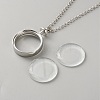 Alloy Locket Pendant Necklaces NJEW-WH0020-66B-3
