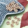 Brass Rhinestone Spacer Beads RB-A014-Z8mm-01RG-NF-4