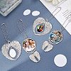 SUPERFINDINGS 4 Sets 2 Style  Alloy Pendant Decoration Cabochon Settings AJEW-FH0002-02-4