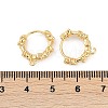 Brass Hoop Earring Findings KK-U043-16G-3