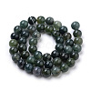 Natural Moss Agate Beads Strands X-G-I199-06-10mm-2