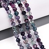 Natural Rainbow Fluorite Beads Strands G-T140-22A-2