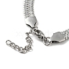 304 Stainless Steel Herringbone Chain Bracelet BJEW-D028-02C-03P-2