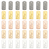 WADORN 50Pcs 5 Colors Alloy Charms FIND-WR0011-36-1