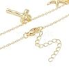 Bohemian Summer Beach Style 18K Gold Plated Shell Shape Initial Pendant Necklaces IL8059-20-3