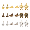 Cheriswelry 18Pcs 9 Style Zinc Alloy Pendants FIND-CW0001-21-1