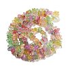 Transparent Crackle Glass Beads Strands GLAA-U004-01G-2