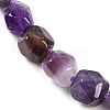 Natural Amethyst Nuggets Beaded Necklaces for Women Men NJEW-K388-01E-2