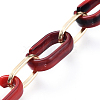 Handmade Acrylic & Aluminium Cable Chains AJEW-JB00560-03-1