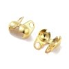 Rack Plating Brass Bead Tips KK-P274-02B-G-2