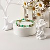 Natural Chrysoprase Nuggets Beads Bracelet for Men Women BJEW-JB06667-2
