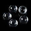 Transparent Half Round Glass Cabochons X-GGLA-R027-8mm-6