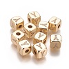 Brass Micro Pave Cubic Zirconia Beads KK-K238-16G-Y-1