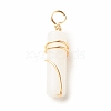 Natural White Jade Pendants X-PALLOY-JF01453-07-2