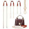 WADORN 3Pcs 3 Style PU Leather Curb Chain Bag Straps FIND-WR0010-42A-1