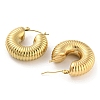 Ion Plating(IP) 304 Stainless Steel Thick Hoop Earrings for Women EJEW-E288-08G-2