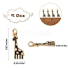 5Pcs Brass Enamel Pendants KK-SZ0004-98B-7