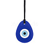 Teardrop with Evil Eye Food Grade Eco-Friendly Silicone Pendants PW-WG15AD8-04-1