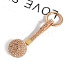 PU Leather & Rhinestone Keychain for Women PW-WG64994-10-1