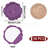 CRASPIRE Adhesive Wax Seal Stickers DIY-CP0008-18L-2