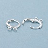 2-hole Rack Plating Brass Leverback Earring Findings KK-D075-05S-RS-3