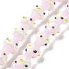 Mushroom Handmade Lampwork Beads Strands X1-LAMP-G150-03A-02-1