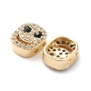 Brass Micro Pave Cubic Zirconia Beads KK-M241-01L-3