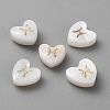 5Pcs Natural White Shell Beads BSHE-TAC0004-02D-1