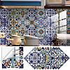 PVC Tiles Moroccan Design Self-Adhesive Wall Stickers PW24030229064-1