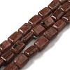 Natural Red Sesame Jasper Beads Strands G-G085-A14-01-1