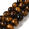 Nattural Tiger Eye Beads Strands G-GSR12mmC014-B-6