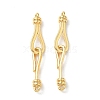 Brass Hook and S-Hook Clasps KK-Z136-41B-G-1