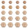 20Pcs 5 Styles Wood Beads WOOD-FS0002-59-1
