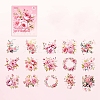 15Pcs 15 Styles Paper Self-adhesive Stickers PW-WG39B9C-03-1