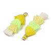 Polycotton(Polyester Cotton) Layered Tassel Big Pendant Decorations FIND-T052-16-M-8